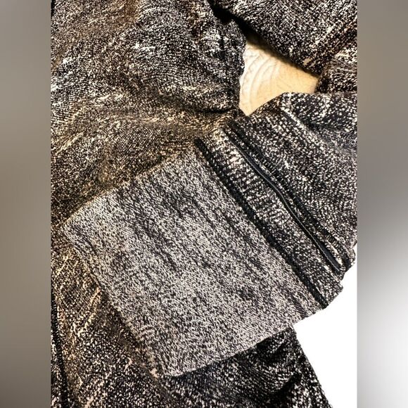 Lululemon Cypress Kiss 1/2 Zip Rush Jacquard Black White Size 8 - Picture 10 of 13